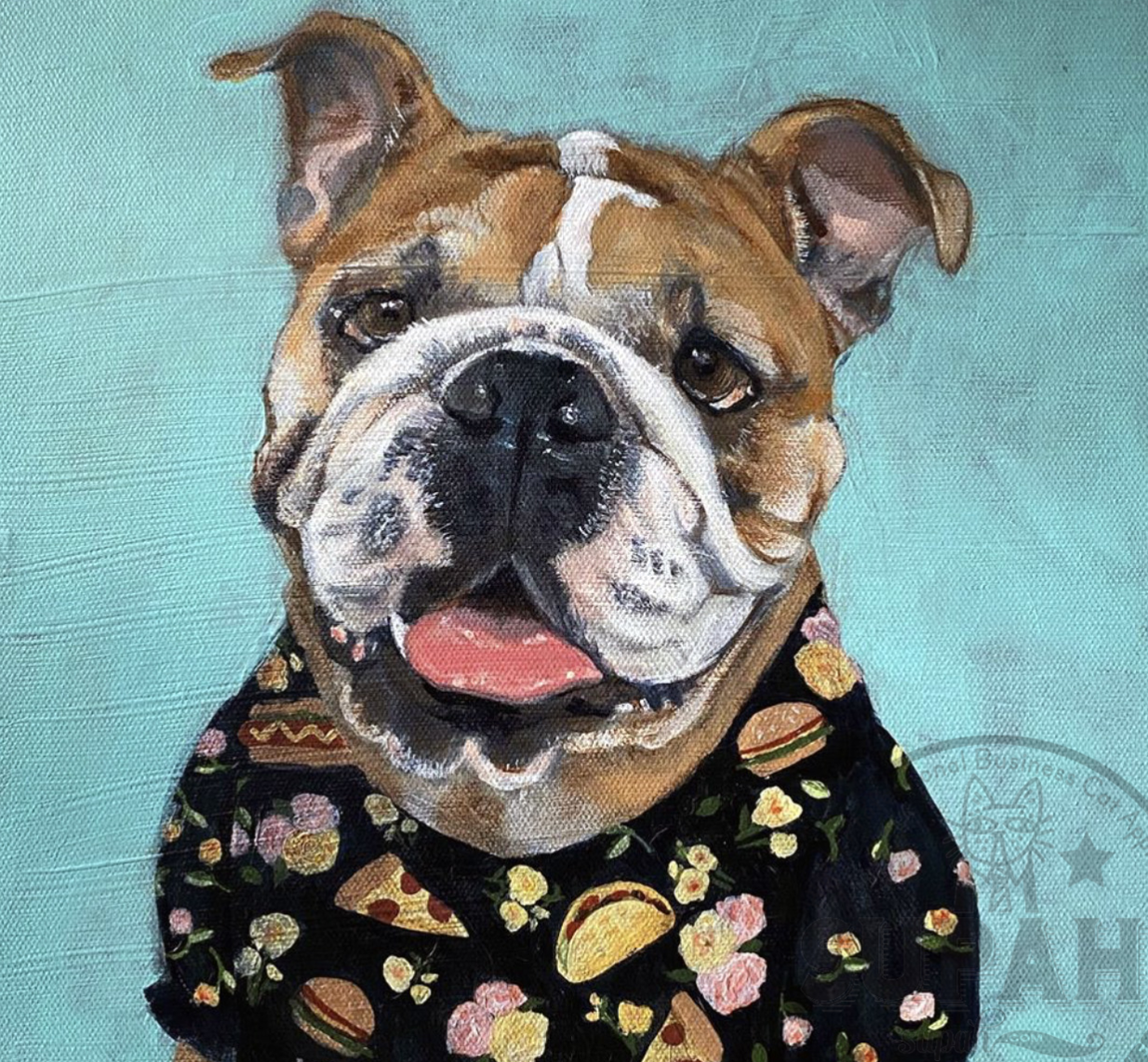 Giclée Print Dog Zoe the Bulldog