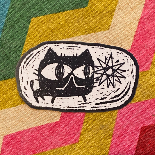 Sticker - Star Cat - Glow in the Dark
