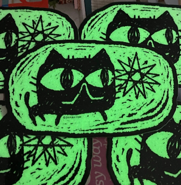Sticker - Star Cat - Glow in the Dark