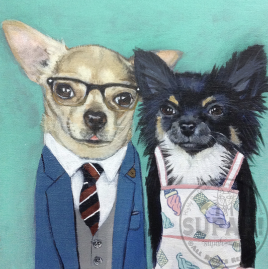 Giclée Print Dog Raul and Natallie