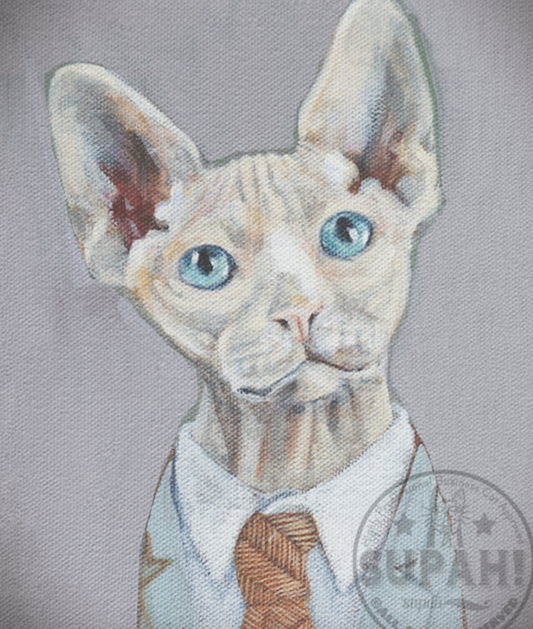 Giclée Print Cat Bogey the Sphynx