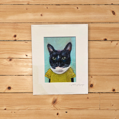 Giclée Print Cat Olive