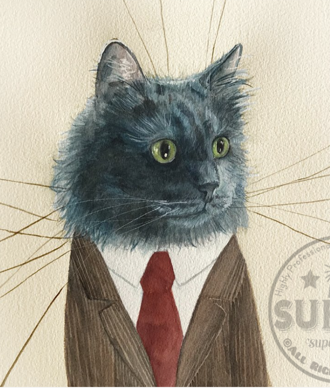 Giclée Print Cat Bear