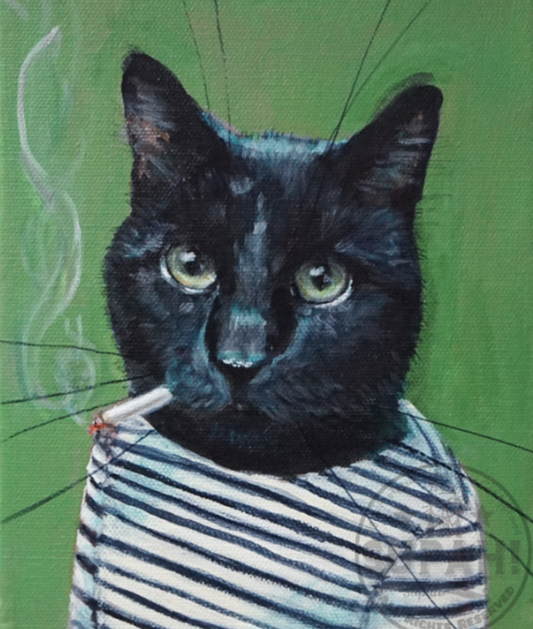 Giclée Print Cat Lucky