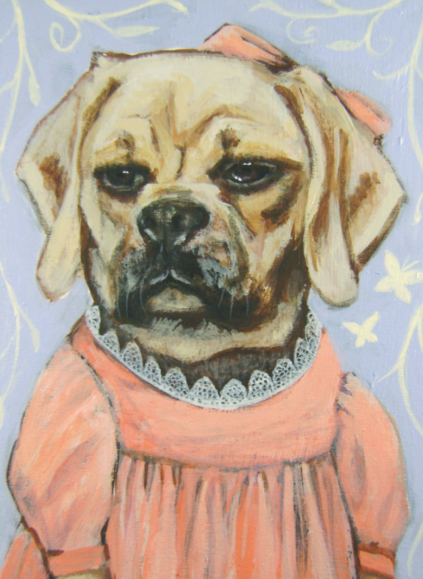 Giclée Print Dog Holly the Puggle