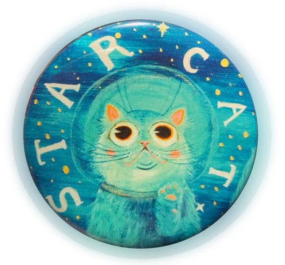 Glow in the Dark Star Cat Magnets