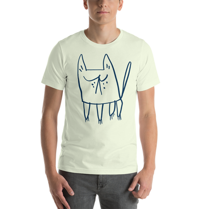 Doodle Kitty Tee Shirt - Unisex Adult